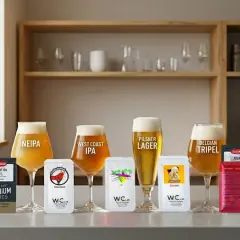 Verdant IPA, West Coast IPA, et autres bières artisanales présentées avec leurs levures.