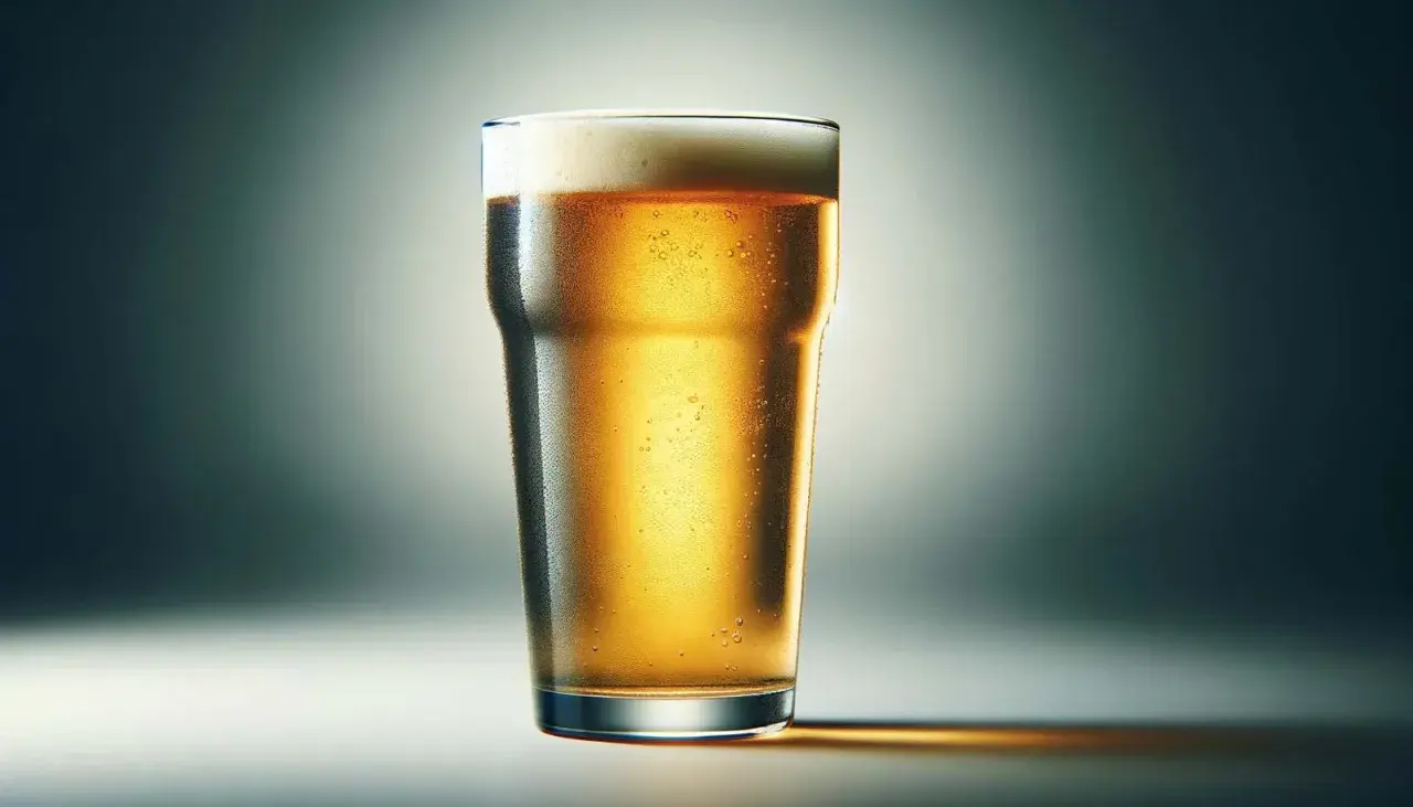 Un verre de bière blonde pétillante, une **cold crash bière** parfaite pour se rafraîchir.