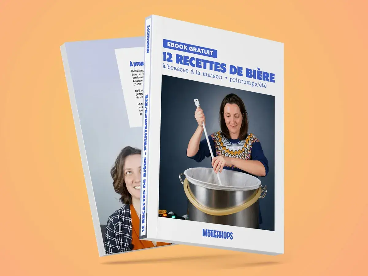 Ebook gratuit "12 Recettes de Bière" pour brasser à la maison, explorant les différents sucres pour des bières de printemps/été.